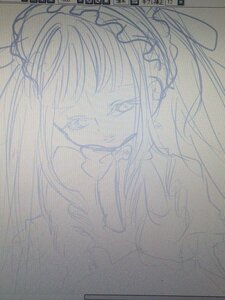 Rating: Safe Score: 0 Tags: 1girl bow image long_hair monochrome shinku simple_background sketch solo traditional_media User: admin