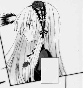 Rating: Safe Score: 0 Tags: 1girl blush closed_mouth dress greyscale hairband image long_hair long_sleeves monochrome profile ribbon rose simple_background solo suigintou upper_body User: admin