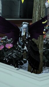 Rating: Safe Score: 0 Tags: 1girl black_wings dress flower frills hairband jewelry long_hair red_eyes solo standing suigintou wings User: admin