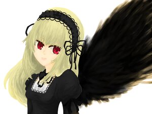 Rating: Safe Score: 0 Tags: 1girl bangs black_dress black_ribbon black_wings blonde_hair detached_collar dress feathered_wings frills hairband image juliet_sleeves long_hair long_sleeves looking_at_viewer puffy_sleeves red_eyes ribbon simple_background solo suigintou upper_body white_background wings User: admin