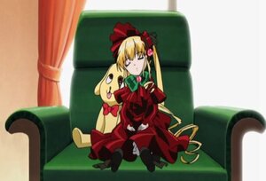 Rating: Safe Score: 0 Tags: 1girl auto_tagged blonde_hair bow bowtie couch dress image long_hair long_sleeves red_dress shinku sitting sleeping solo stuffed_animal twintails very_long_hair User: admin