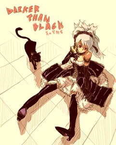 Rating: Safe Score: 0 Tags: 1girl boots cat dress elbow_gloves frills gloves hairband image red_eyes sitting solo suigintou thighhighs white_hair User: admin