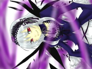 Rating: Safe Score: 0 Tags: 1girl black_ribbon black_wings detached_collar dress flower frills hairband image long_hair long_sleeves looking_at_viewer pink_eyes red_eyes silver_hair smile solo suigintou wings User: admin