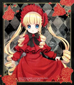 Rating: Safe Score: 0 Tags: 1girl argyle argyle_background argyle_legwear blonde_hair blue_eyes blush board_game bonnet bow checkered checkered_background checkered_floor checkered_kimono checkered_skirt chess_piece copyright_name dress drill_hair flower image long_hair looking_at_viewer open_mouth perspective petals pink_rose red_dress red_flower ringlets rose shinku solo tile_floor tile_wall tiles twin_drills User: admin