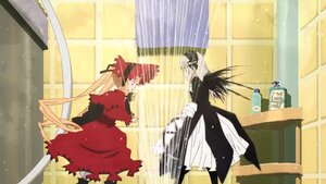 Rating: Safe Score: 0 Tags: black_hair black_wings dress image long_hair pair pink_hair red_hair shinku suigintou very_long_hair wings User: admin