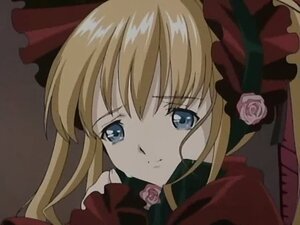 Rating: Safe Score: 0 Tags: 1girl blonde_hair blue_eyes bow flower image long_hair pink_flower pink_rose rose shinku solo User: admin