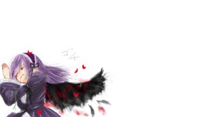 Rating: Safe Score: 0 Tags: 1girl black_dress black_wings closed_eyes dress flower hairband heart image long_hair long_sleeves purple_hair simple_background solo suigintou white_background wings User: admin