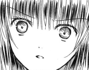 Rating: Safe Score: 0 Tags: 1girl blush close-up eyebrows_visible_through_hair eyes face greyscale image looking_at_viewer monochrome simple_background solo suigintou white_background User: admin