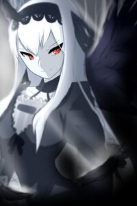 Rating: Safe Score: 0 Tags: 1girl bangs bare_shoulders black_dress blurry blurry_background blurry_foreground closed_mouth depth_of_field dress frills image long_hair long_sleeves looking_at_viewer red_eyes solo suigintou white_hair User: admin