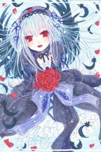 Rating: Safe Score: 0 Tags: 1girl black_dress dress flower frilled_sleeves frills hairband image lolita_fashion lolita_hairband long_hair long_sleeves looking_at_viewer open_mouth petals red_eyes red_flower red_rose ribbon rose silver_hair smile solo suigintou wings User: admin