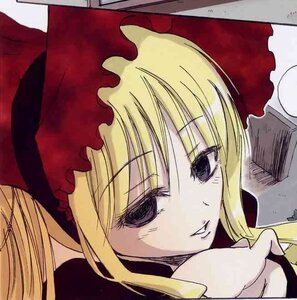 Rating: Safe Score: 0 Tags: 1girl bangs blonde_hair close-up face hat image long_hair long_sleeves looking_at_viewer shinku sidelocks solo User: admin