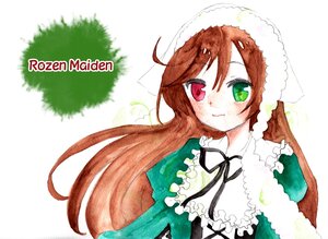 Rating: Safe Score: 0 Tags: 1girl blush brown_hair dress green_dress green_eyes head_scarf heterochromia image long_hair long_sleeves looking_at_viewer red_eyes smile solo suiseiseki very_long_hair white_background User: admin
