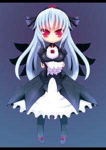 Rating: Safe Score: 0 Tags: 1girl blush dress flower frills gothic_lolita hairband image letterboxed lolita_fashion long_hair long_sleeves looking_at_viewer pantyhose red_eyes rose solo standing suigintou User: admin