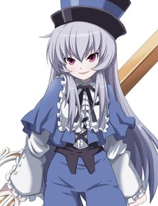 Rating: Safe Score: 0 Tags: 1girl aka_(s3637) blue_dress capelet commentary_request costume_switch dress frills hat image long_hair long_sleeves looking_at_viewer photoshop_(medium) pink_eyes purple_eyes rozen_maiden scissors silver_hair smile solo souseiseki striped striped_background suigintou very_long_hair User: admin