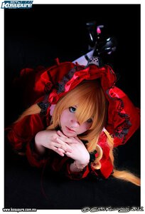 Rating: Safe Score: 0 Tags: 1girl artist_name blonde_hair blue_eyes copyright_name dress lace lips looking_at_viewer red_dress shinku solo upper_body watermark User: admin