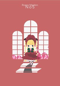 Rating: Safe Score: 0 Tags: 1girl auto_tagged blonde_hair blue_eyes bonnet bow curtains dress flower hat image long_hair rose shinku sitting solo window User: admin