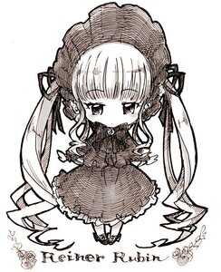 Rating: Safe Score: 0 Tags: 1girl bangs blush bonnet chibi closed_mouth dress flower full_body hat image long_hair long_sleeves looking_at_viewer monochrome ribbon shinku simple_background solo twintails very_long_hair white_background User: admin