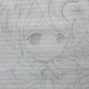 Rating: Safe Score: 0 Tags: graphite_(medium) image kanaria lineart monochrome sketch solo traditional_media User: admin