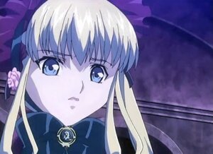 Rating: Safe Score: 0 Tags: 1girl bangs blonde_hair blue_eyes bow closed_mouth expressionless flower image long_hair looking_at_viewer shinku solo User: admin