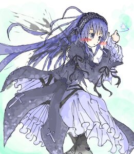 Rating: Safe Score: 0 Tags: 1girl artist_request blue_eyes blue_hair blush blush_stickers bug butterfly cross dress feathers flower frills hairband image insect latin_cross lolita_hairband long_hair long_sleeves looking_away lowres lying ribbon rose rozen_maiden solo suigintou very_long_hair wide_sleeves wings User: admin