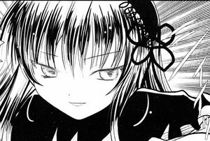 Rating: Safe Score: 0 Tags: 1girl close-up face greyscale hair_ornament hair_ribbon image letterboxed long_hair looking_at_viewer monochrome ribbon solo suigintou User: admin