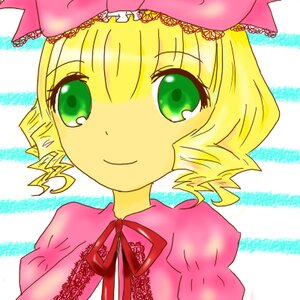 Rating: Safe Score: 0 Tags: 1girl bangs blonde_hair blunt_bangs bow dress eyebrows_visible_through_hair frills green_eyes hina_ichigo hinaichigo image lace looking_at_viewer pink_bow pink_dress ribbon short_hair smile solo upper_body User: admin