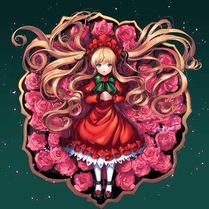 Rating: Safe Score: 0 Tags: 1girl blonde_hair blue_eyes bow bowtie dress flower full_body green_bow image lolita_fashion long_hair looking_at_viewer mary_janes pantyhose pink_flower pink_rose red_capelet red_dress red_flower red_rose rose rose_petals shinku shoes solo thorns twintails very_long_hair vines User: admin