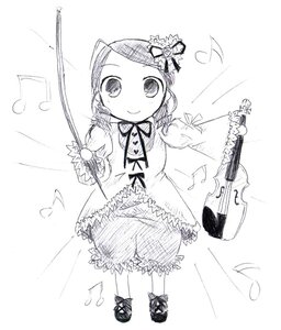 Rating: Safe Score: 0 Tags: 1girl bass_clef beamed_eighth_notes beamed_sixteenth_notes bloomers bow_(instrument) dress eighth_note electric_guitar greyscale guitar hair_ornament holding_instrument image instrument kanaria monochrome music musical_note playing_instrument quarter_note ribbon sheet_music sixteenth_note smile solo spoken_musical_note staff_(music) treble_clef underwear violin User: admin