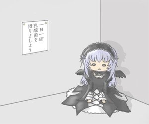 Rating: Safe Score: 0 Tags: 1girl black_wings chibi cross dress flower frills full_body hairband image lolita_hairband long_hair long_sleeves ribbon silver_hair simple_background solo suigintou very_long_hair wings User: admin