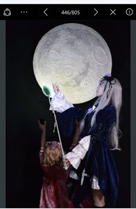 Rating: Safe Score: 0 Tags: 1girl blonde_hair dress full_moon hat long_hair long_sleeves moon multiple_cosplay multiple_girls ribbon tagme User: admin