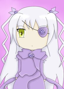 Rating: Safe Score: 0 Tags: 1girl bangs barasuishou closed_mouth dress image long_hair long_sleeves looking_at_viewer purple_background purple_dress ribbon solo standing striped very_long_hair User: admin