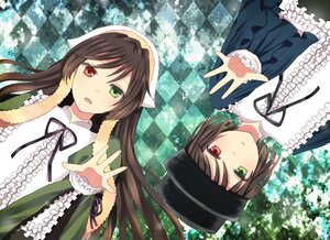 Rating: Safe Score: 0 Tags: 2girls argyle argyle_background board_game brown_hair checkered checkered_background checkered_floor checkered_kimono chess_piece dress frills green_dress green_eyes hat head_scarf heterochromia image long_hair long_sleeves multiple_girls neck_ribbon open_mouth outstretched_arm outstretched_hand pair plaid_background reaching red_eyes ribbon short_hair siblings sisters souseiseki suiseiseki tile_floor tiles top_hat twins User: admin