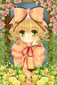 Rating: Safe Score: 0 Tags: 1girl blonde_hair bouquet bow dress flower green_eyes hina_ichigo hinaichigo image long_sleeves looking_at_viewer orange_flower pink_flower pink_rose purple_rose red_flower red_rose ribbon rose solo tulip yellow_flower yellow_rose User: admin