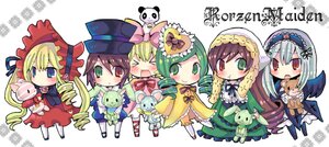 Rating: Safe Score: 0 Tags: 6+girls blonde_hair blush bonnet bow brown_hair chibi dress drill_hair frills green_eyes green_hair hairband hat head_scarf heterochromia hina_ichigo image kanaria long_hair long_sleeves multiple multiple_girls pink_bow pink_dress red_eyes shinku smile souseiseki suigintou suiseiseki tagme very_long_hair wings User: admin