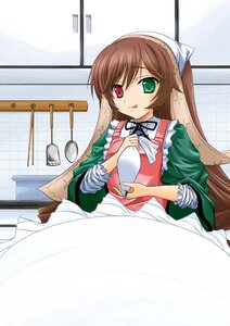 Rating: Safe Score: 0 Tags: 1girl :p apron brown_hair dress green_eyes head_scarf heterochromia icing image long_hair long_sleeves looking_at_viewer maho_(yakimorokoshi) red_eyes rozen_maiden solo suiseiseki tongue tongue_out User: admin