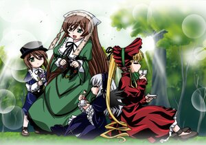 Rating: Safe Score: 0 Tags: 4girls blonde_hair blue_dress bonnet brown_hair cup dress drill_hair frills green_dress green_eyes hat head_scarf heterochromia image long_hair long_sleeves multiple multiple_girls open_mouth outdoors red_dress rozen_maiden shinku siblings silver_hair sisters sitting souseiseki steed_(steed_enterprise) suigintou suiseiseki tagme tea twin_drills twins twintails very_long_hair watering_can wings User: admin
