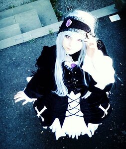 Rating: Safe Score: 0 Tags: 1girl dress long_hair long_sleeves red_eyes solo star_(sky) suigintou traditional_media User: admin