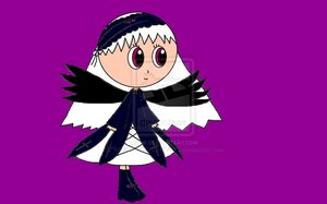 Rating: Safe Score: 0 Tags: 1girl auto_tagged black_footwear boots chibi dress full_body hairband image long_sleeves pink_eyes purple_background simple_background solo standing suigintou white_hair wings User: admin