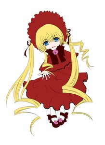 Rating: Safe Score: 0 Tags: 1girl :d blonde_hair blue_eyes bonnet bow bowtie capelet dress drill_hair flower full_body image long_hair long_sleeves looking_at_viewer open_mouth pink_rose red_dress rose shinku shoes simple_background solo standing twin_drills twintails very_long_hair white_background User: admin