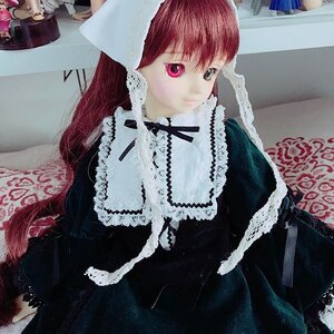 Rating: Safe Score: 0 Tags: 1girl brown_hair doll dress frills lolita_fashion long_hair long_sleeves looking_at_viewer photo ribbon solo suiseiseki User: admin