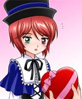 Rating: Safe Score: 0 Tags: 1girl :o blue_dress blush box gift gift_box green_eyes hat heart-shaped_box holding holding_gift image incoming_gift long_sleeves looking_at_viewer red_eyes short_hair solo souseiseki valentine User: admin