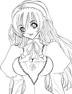 Rating: Safe Score: 0 Tags: 1girl blush breasts cleavage cleavage_cutout frills greyscale hairband image juliet_sleeves large_breasts long_hair long_sleeves looking_at_viewer monochrome puffy_sleeves ribbon simple_background solo suigintou upper_body very_long_hair white_background User: admin