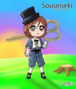 Rating: Safe Score: 0 Tags: 1girl artist_name brown_hair dated full_body green_eyes hat heterochromia image long_sleeves pants red_eyes short_hair solo souseiseki standing top_hat User: admin