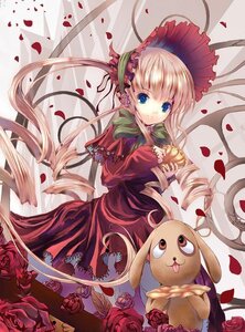 Rating: Safe Score: 0 Tags: 1girl bangs blonde_hair blue_eyes blunt_bangs bonnet bow capelet cup doll dress drill_hair flower image kunkun light_smile long_hair long_sleeves looking_at_viewer petals pink_flower pink_rose red_dress red_flower red_rose rose rose_petals rozen_maiden shinku sleeves_past_wrists solo stuffed_animal stuffed_dog teacup thorns twintails very_long_hair white_rose yamamoto_nori User: admin