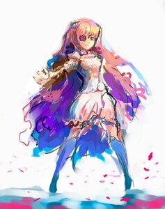 Rating: Safe Score: 0 Tags: 1girl blonde_hair breasts dress hijiri_byakuren image kirakishou long_hair long_sleeves multicolored_hair petals solo white_dress yellow_eyes User: admin