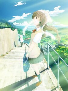 Rating: Safe Score: 0 Tags: 1girl auto_tagged bag brown_hair cloud day green_eyes image loafers long_hair mountain outdoors road skirt sky solo suiseiseki water User: admin