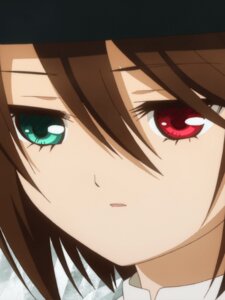 Rating: Safe Score: 0 Tags: 1 1girl brown_hair close-up eyebrows_visible_through_hair face image looking_at_viewer red_eyes short_hair solo souseiseki User: admin