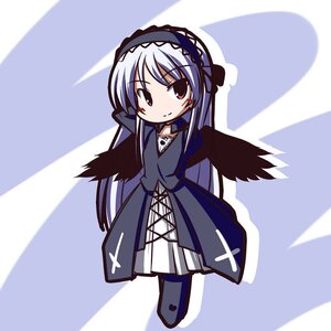 Rating: Safe Score: 0 Tags: 1girl black_wings chibi dress full_body hairband image long_hair long_sleeves looking_at_viewer smile solo suigintou wings User: admin