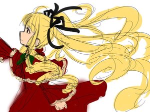 Rating: Safe Score: 0 Tags: 1girl black_ribbon blonde_hair dress floating_hair hair_ribbon image long_hair long_sleeves profile red_dress ribbon shinku solo striped twintails very_long_hair User: admin