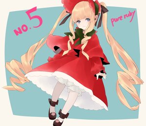 Rating: Safe Score: 0 Tags: 1girl blonde_hair bloomers blue_eyes bonnet bow dress drill_hair full_body image long_hair long_sleeves looking_at_viewer red_dress shinku smile solo twin_drills twintails underwear very_long_hair User: admin